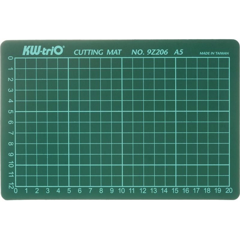 Коврик подкладка для резки Kw-Trio A5 225x150мм зеленый (9Z206)