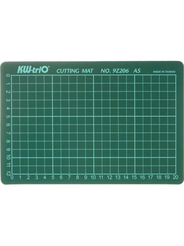 Коврик подкладка для резки Kw-Trio A5 225x150мм зеленый (9Z206)