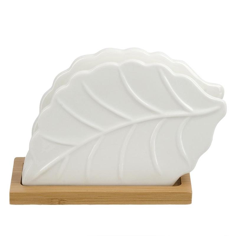 Салфетница на бамбуковой подставке Naturel 15х6,5х9,5см 2631017