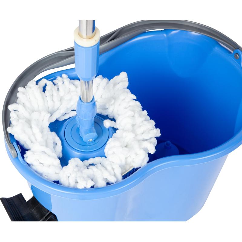 Комплект для уборки ведро+корзина+рукоятка+основа швабры+2 насадки HD1022