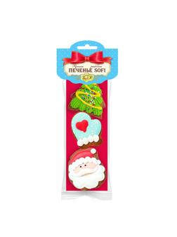 Набор Печенье медовое Новогоднее (3штx15г), 45г,НГ арт.2474