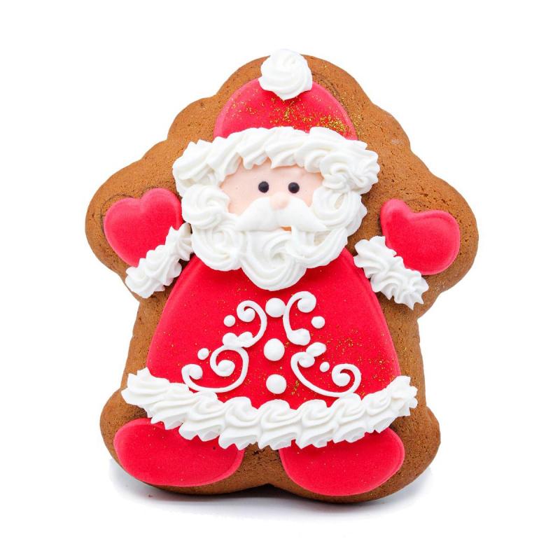 Пряник имбирно-медовый Веселый Дед Мороз, 11смx13см, 110г, НГ арт.1952