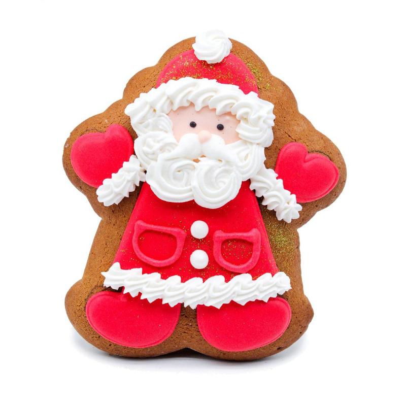 Пряник имбирно-медовый Веселый Дед Мороз, 11смx13см, 110г, НГ арт.1952