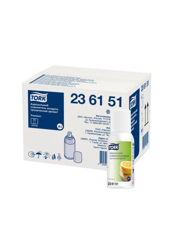 Баллон сменный для автоосвежителя Tork Premium А1 тропический 75мл 236151
