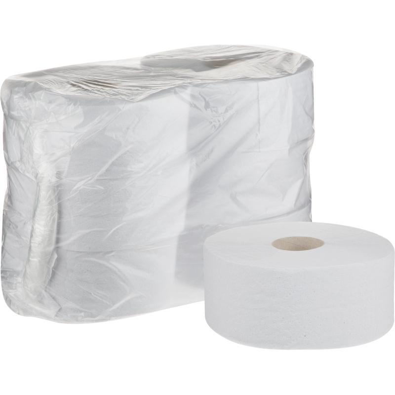 Бумага туалетная д/дисп 1сл 480м белая отбел макул 6рул/уп Элементари