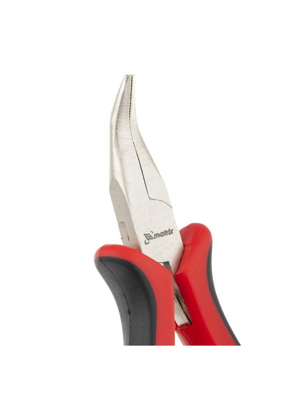 Длинногубцы изогнутые Mini 130 мм MATRIX 17812