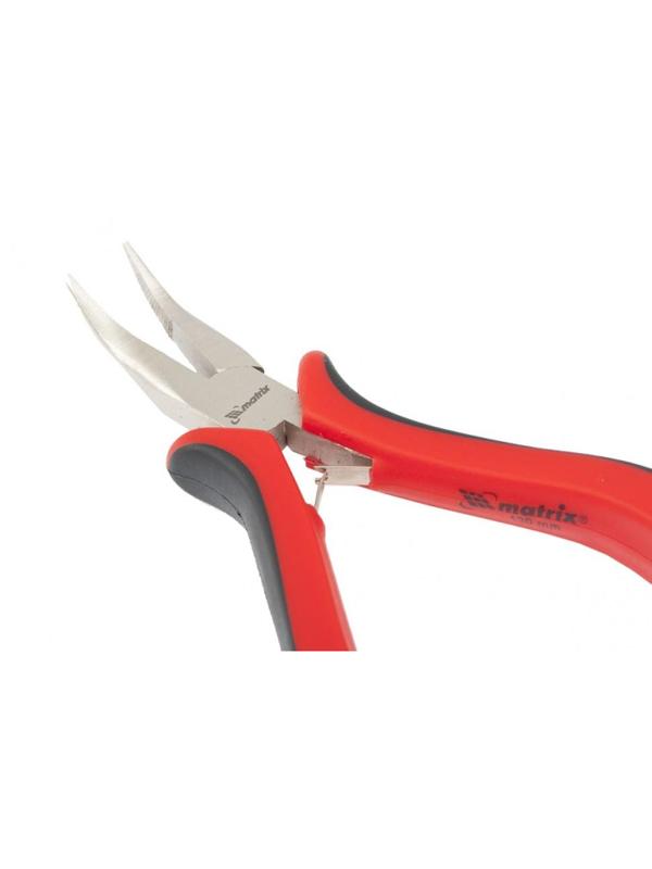 Длинногубцы изогнутые Mini 130 мм MATRIX 17812