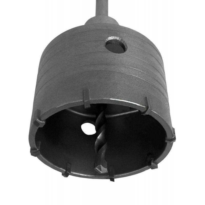 Коронка твердосплавная ПРАКТИКА SDS- Plus ударная 82 мм клипса 035-189