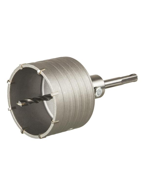 Коронка твердосплавная ПРАКТИКА SDS- Plus ударная 82 мм клипса 035-189