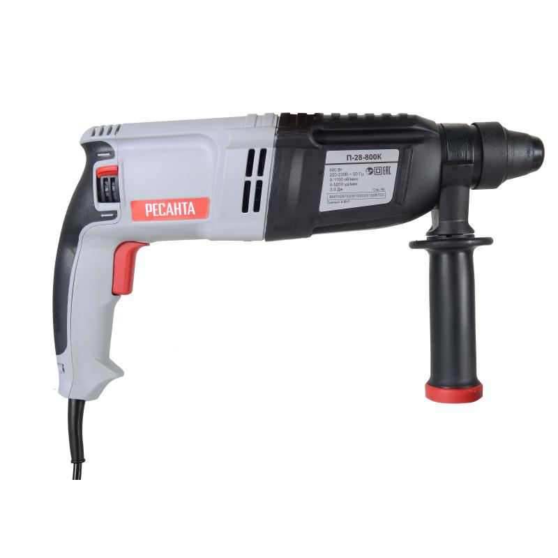 Перфоратор РЕСАНТА SDS-plus П-28-800К (75/3/1)
