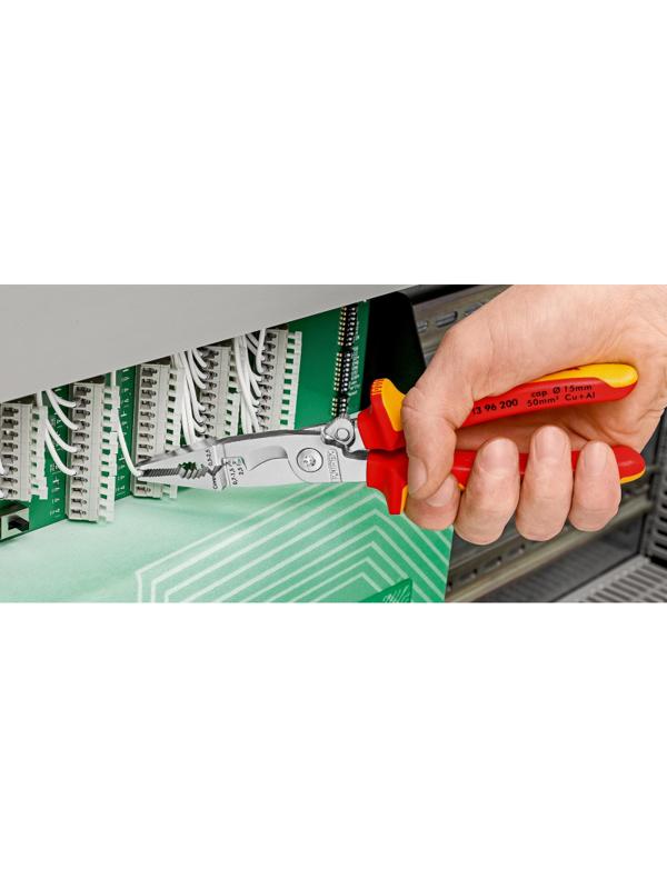 Клещи электромонтажные VDE L-200 мм KNIPEX KN-1396200