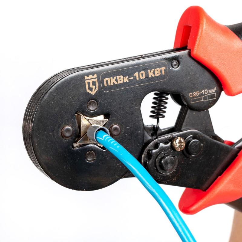 Кримпер КВТ для опрессовки втулочных наконечников 74712