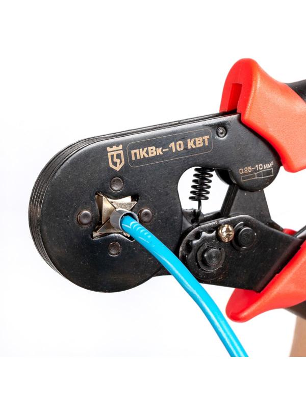 Кримпер КВТ для опрессовки втулочных наконечников 74712