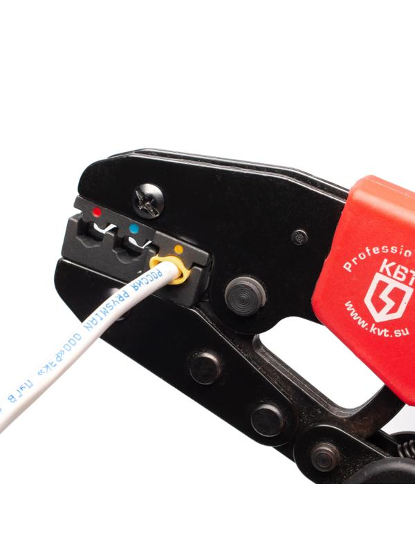 Кримпер КВТ для опрессовки втулочных наконечников 56539