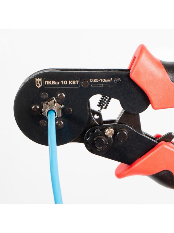 Кримпер КВТ для опрессовки втулочных наконечников 77669