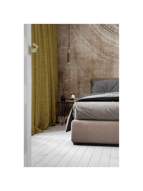 Стол журнальный _KF РИД Glass 430 D550 сахара нуар/черный матовый