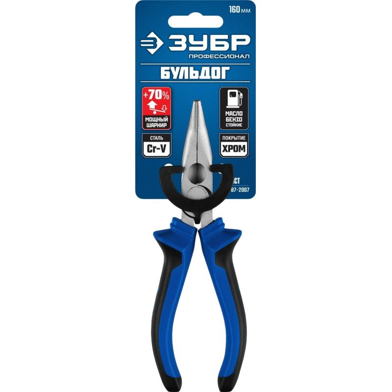 Тонкогубцы изогнутые ЗУБР ПРОФЕССИОНАЛ, 160 мм 2201-4-16-2