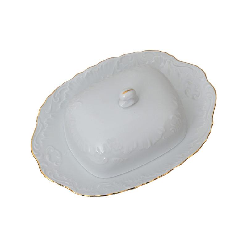 Масленка Repast Rococo с золот.полос