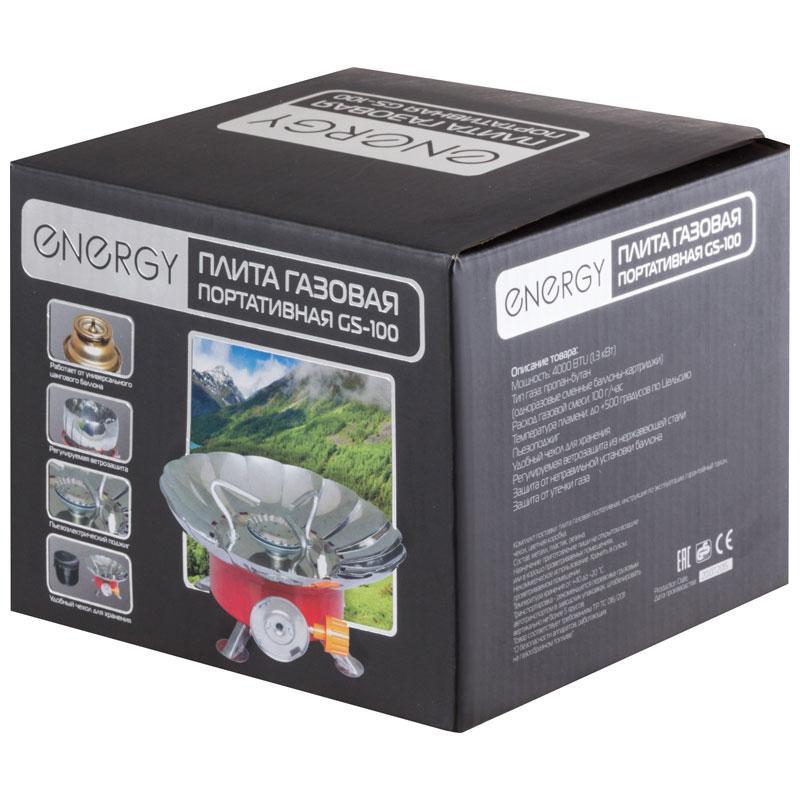 Плита газовая портативная ENERGY GS-100 (чехол+коробка), 146006
