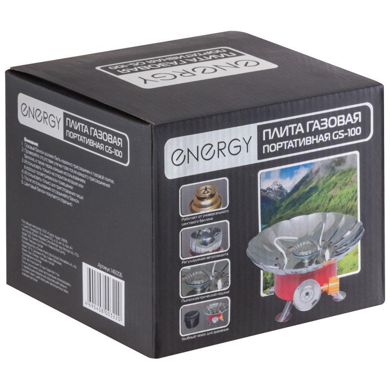 Плита газовая портативная ENERGY GS-100 (чехол+коробка), 146006