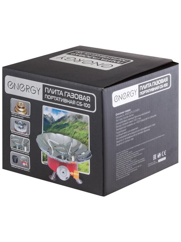 Плита газовая портативная ENERGY GS-100 (чехол+коробка), 146006
