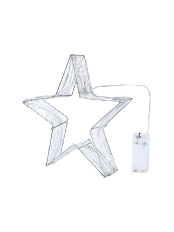 Фигура светящаяся Белая звезда, 25 см , Т-5544