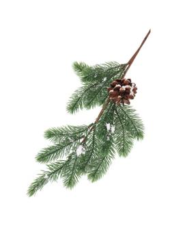 Декоративное изделие ветка Рождественское утро, 50 см , НУ-6102