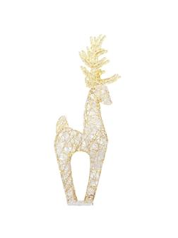 Фигура Светящийся Олень 60 см, цвет золото, свет теплый 49780