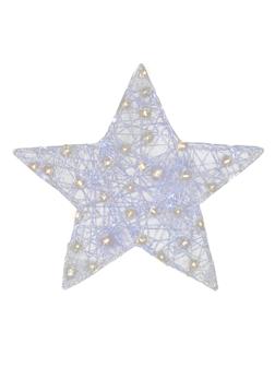 Фигура Светящаяся Звезда, цвет серебро, свет холодный 49791