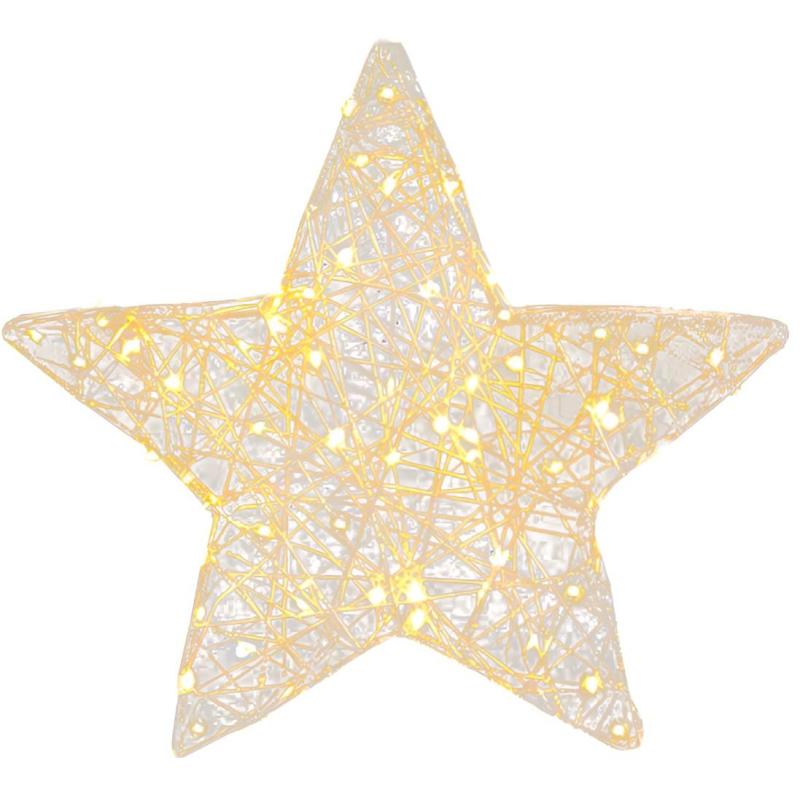 Фигура Светящаяся Звезда, цвет золото, свет теплый 49792