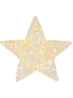 Фигура Светящаяся Звезда, цвет золото, свет теплый 49792