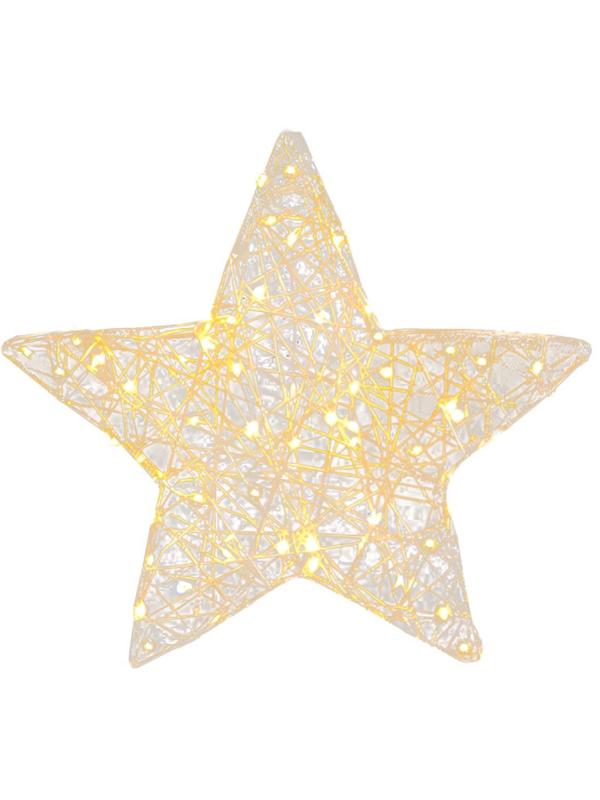 Фигура Светящаяся Звезда, цвет золото, свет теплый 49792