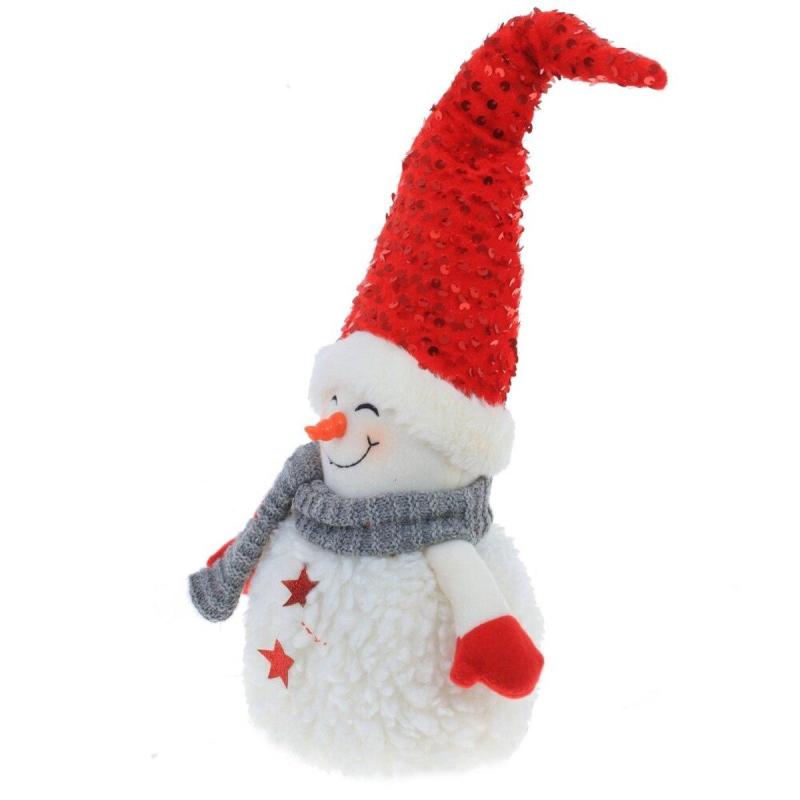 Игрушка мягконабивная Снеговик, L17 W13 H42 см, 2в. 779394