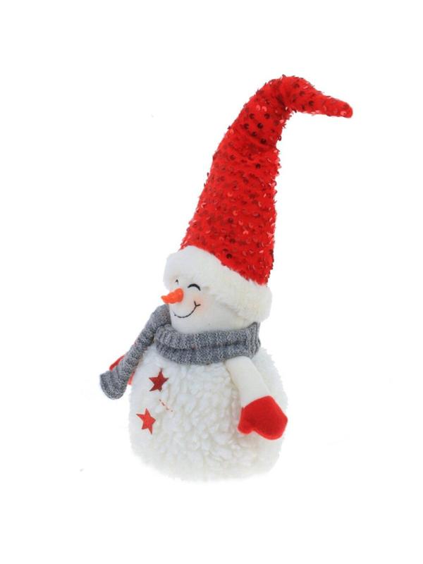 Игрушка мягконабивная Снеговик, L17 W13 H42 см, 2в. 779394