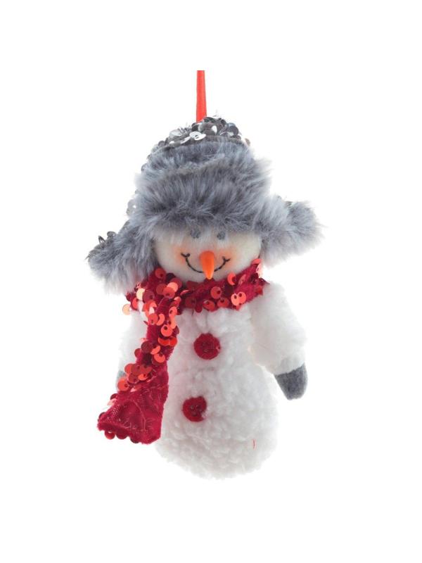 Украшение новогоднее Снеговик, L9 W6 H17 см, 2в. 763884