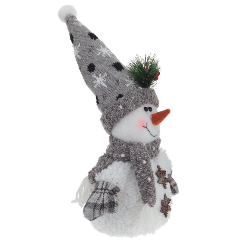 Игрушка набивная Снеговик, 2в, L19 W11 H36 см, 2в. 761402