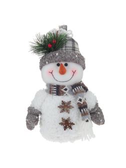 Игрушка набивная Снеговик, 2в, L19 W11 H36 см, 2в. 761402