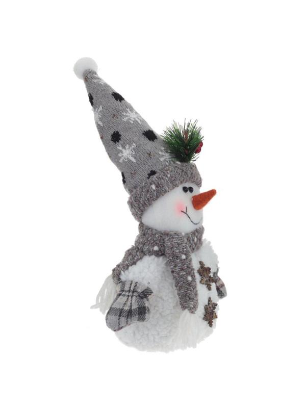 Игрушка набивная Снеговик, 2в, L19 W11 H36 см, 2в. 761402