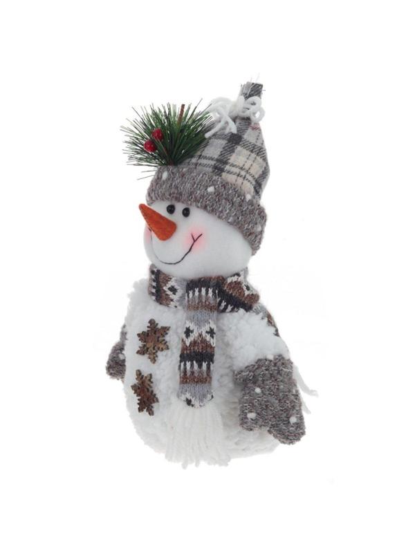 Игрушка набивная Снеговик, 2в, L19 W11 H36 см, 2в. 761402