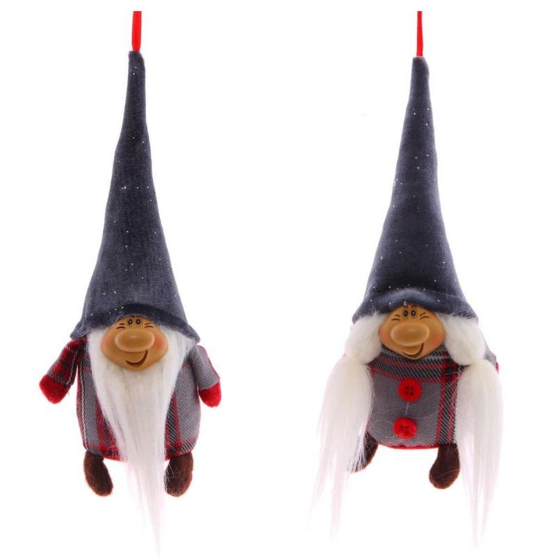 Игрушка набивная Гном, с колпаком L9 W7 H30 см, L9 W7 H18 см, 2в. 755111