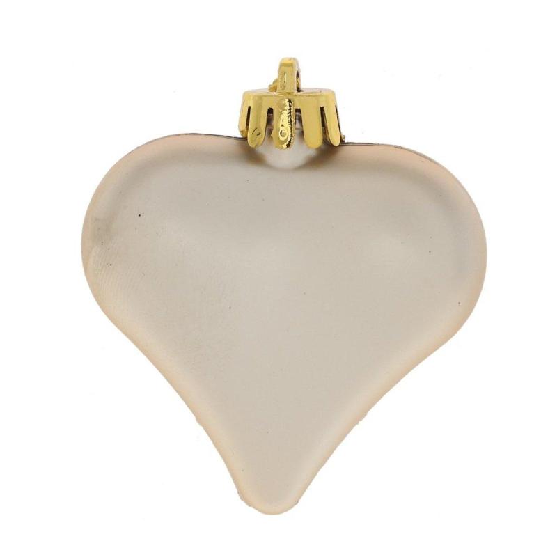 Украшение новогоднее Сердца, набор из 6 шт, D 6 см, L6 W2,5 H7 см 753611