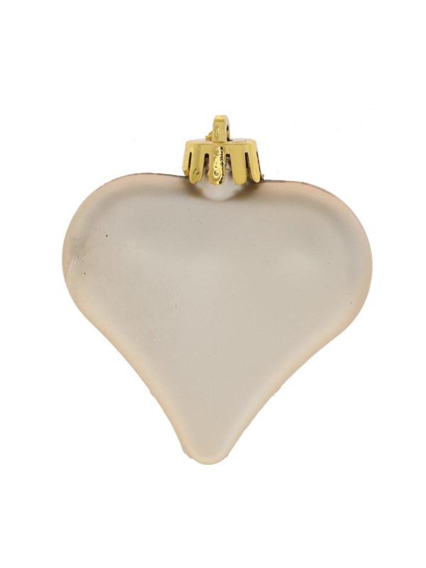 Украшение новогоднее Сердца, набор из 6 шт, D 6 см, L6 W2,5 H7 см 753611