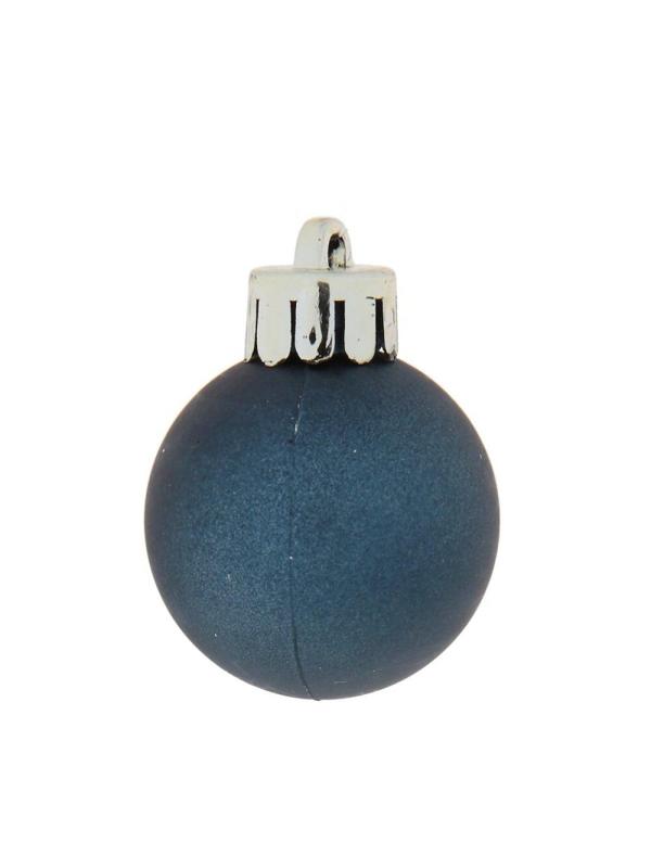 Украшение новогоднее Шар, наб 25 шт, 3 см, синий L8 W8 H13 см 753570