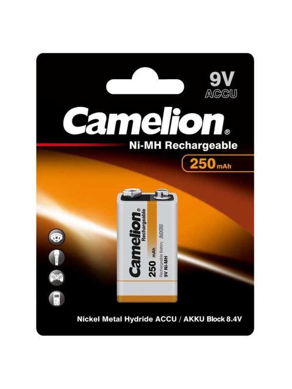 Аккумулятор Camelion 9V-250mAh Ni-Mh 1шт/бл(NH-9V250BP1,9В) (5014)
