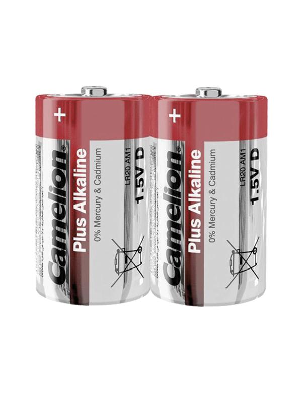 Батарейка Camelion Plus Alkaline 2шт/бл (LR20-BP2, 1.5В) (1654)