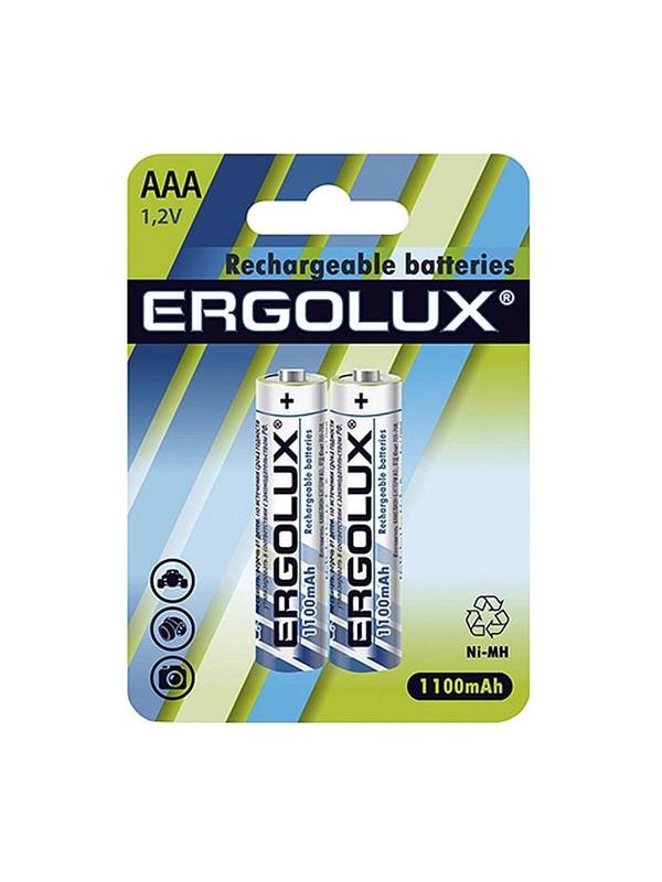 Аккумулятор Ergolux AAA-1100mAh Ni-Mh 2шт/бл(NHAAA1100BL2,1.2В)(12446)