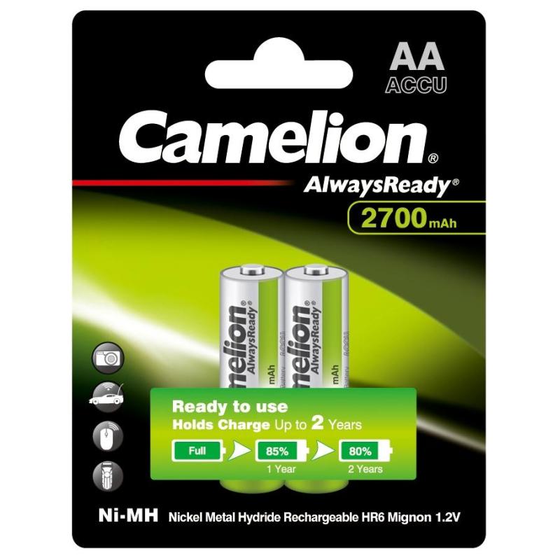Аккумулятор Camelion Always Ready 2шт/бл(NH-AA2700BP2,1.2В) (15036)
