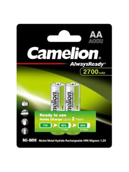 Аккумулятор Camelion Always Ready 2шт/бл(NH-AA2700BP2,1.2В) (15036)