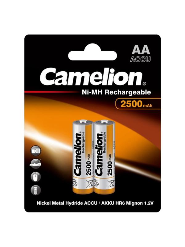 Аккумулятор Camelion AA-2500mAh 2шт/бл(NH-AA2500BP2,1.2В) (6107)