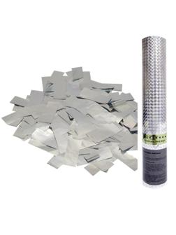 Пневмохлопушка в пластиковой тубе Серебряное конфетти AC 30см НГ, 109878